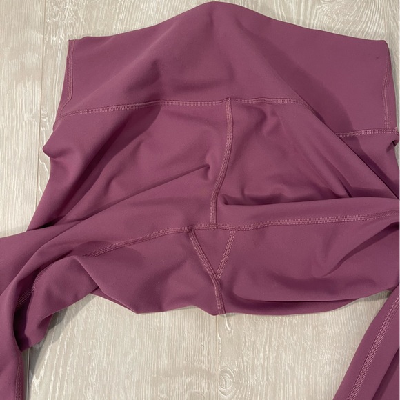 Lululemon Wunder Train High-Rise Tight 25” Plum Pink Purple size 12 - Picture 10 of 16
